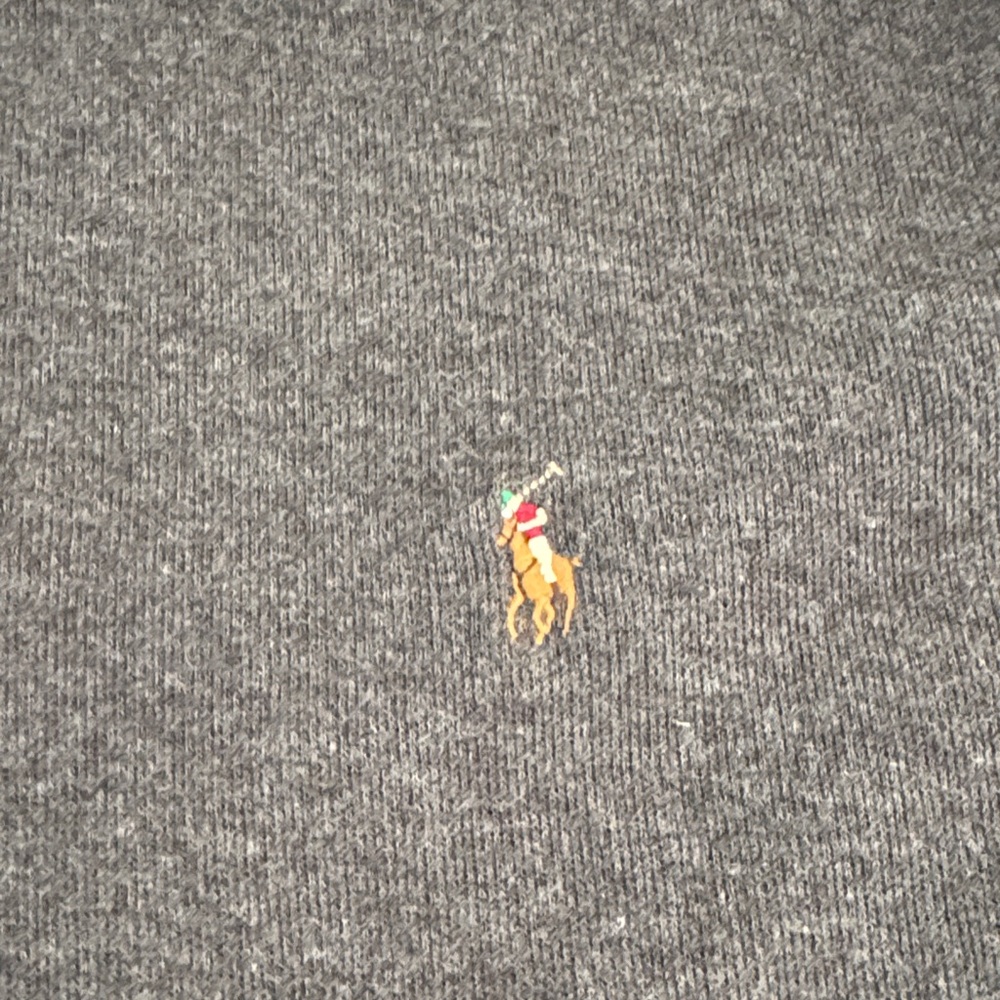 Polo by Ralph Lauren Men's Charcoal Zip-Up Sweater - Picture 3 of 4